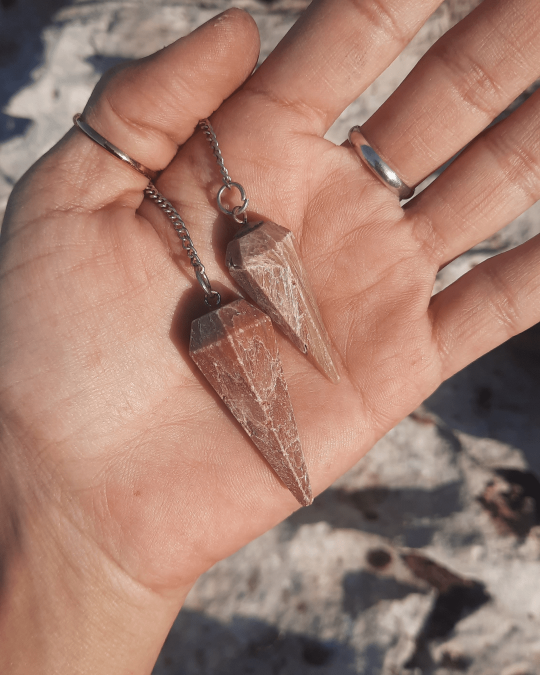 Invest in our Pyramidal Agate Pendulum from our genuine Crystal Pendulums Collection in Lebanon at Sacred!