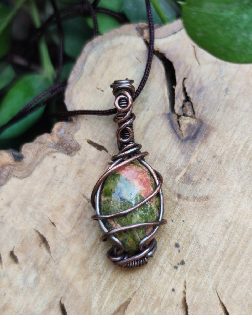 Invest in our Element Fire - Unakite for Manifestation Necklace in Lebanon at Sacred