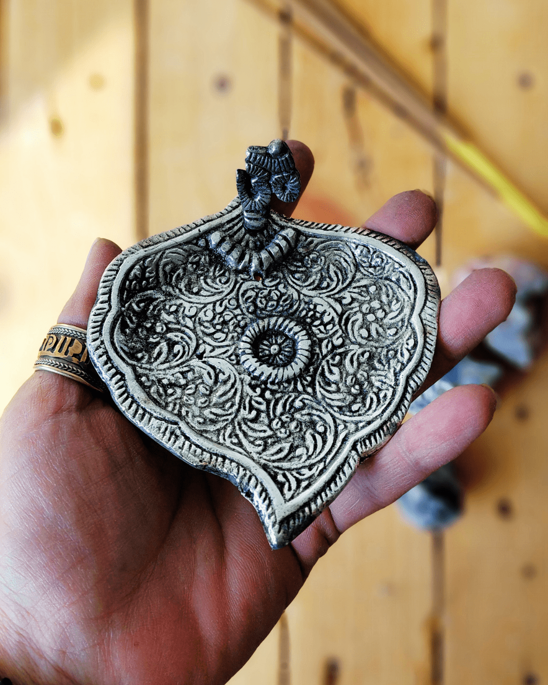Invest in our Peacock Leaf • Antique Incense Holder from our Incense Burners Collection in Lebanon at Sacred!