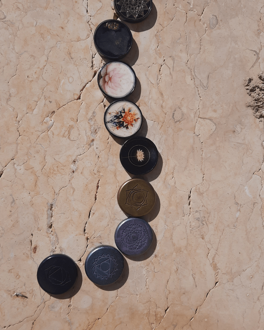 Sacred Geometry & Symbolism - Cellphone Orgonite EMF Shield - Sacred