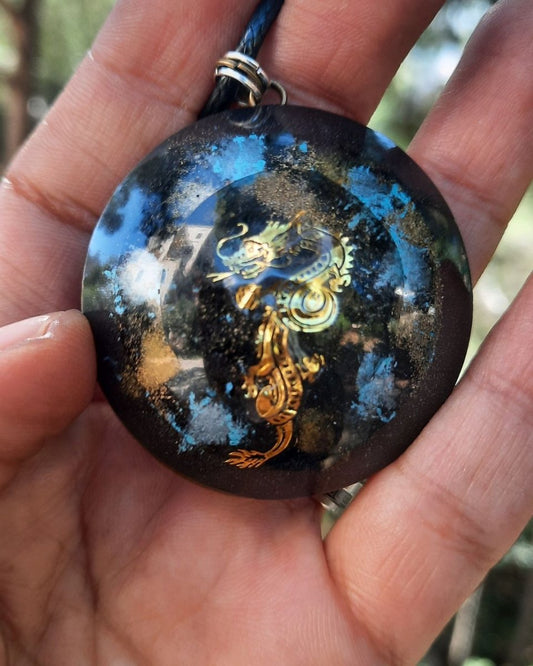 Dragons II - Large Double-sided Orgonite pendant buy in Lebanon at Sacred