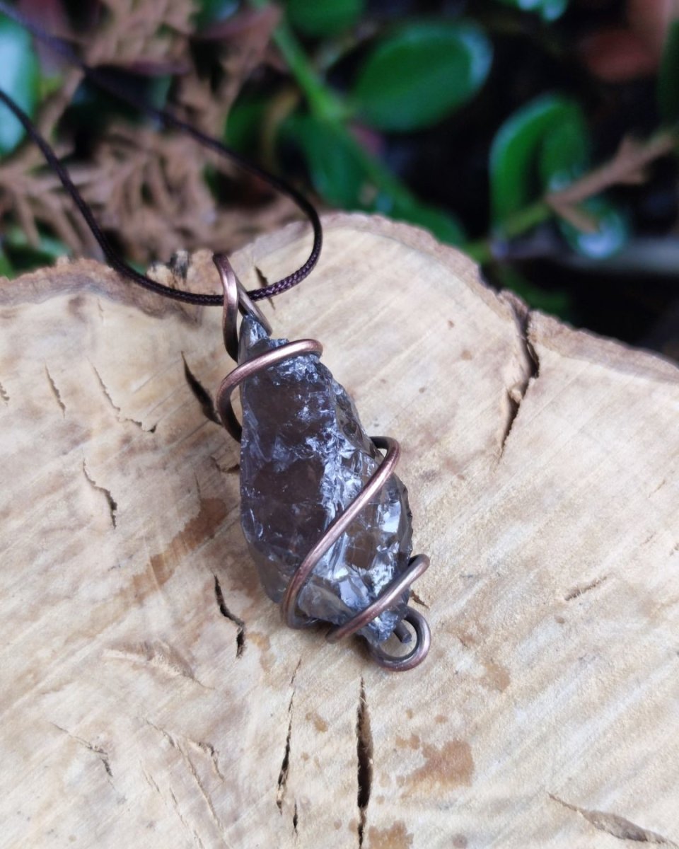 Invest in Enlighten • Smoky Quartz Necklace from our Crystal Jewelry in Lebanon at Sacred!