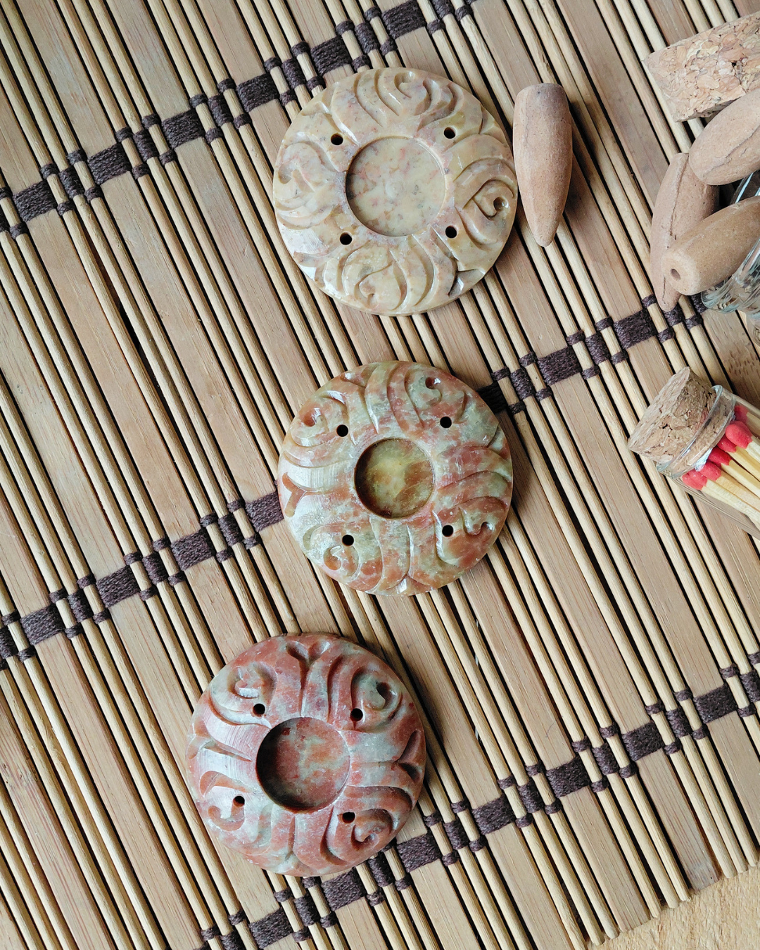 Invest in our Lotus Disc • Soapstone Incense Holder from our Incense Burners Collection in Lebanon at Sacred!