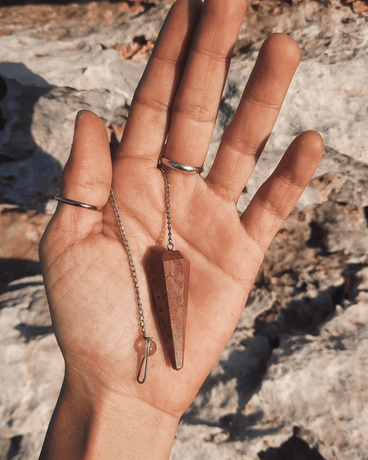 Invest in our Pyramidal Agate Pendulum from our genuine Crystal Pendulums Collection in Lebanon at Sacred!