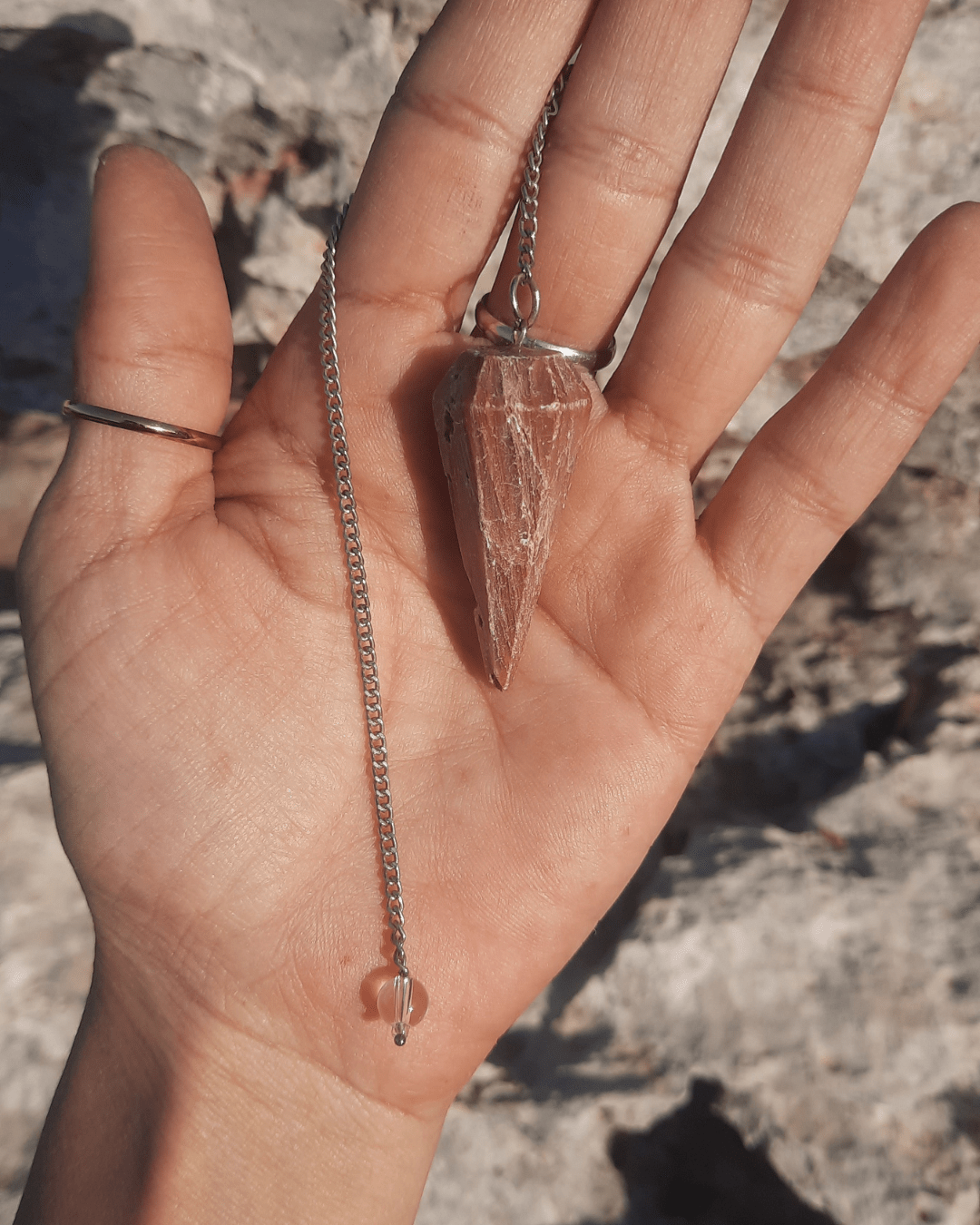 Invest in our Pyramidal Agate Pendulum from our genuine Crystal Pendulums Collection in Lebanon at Sacred!