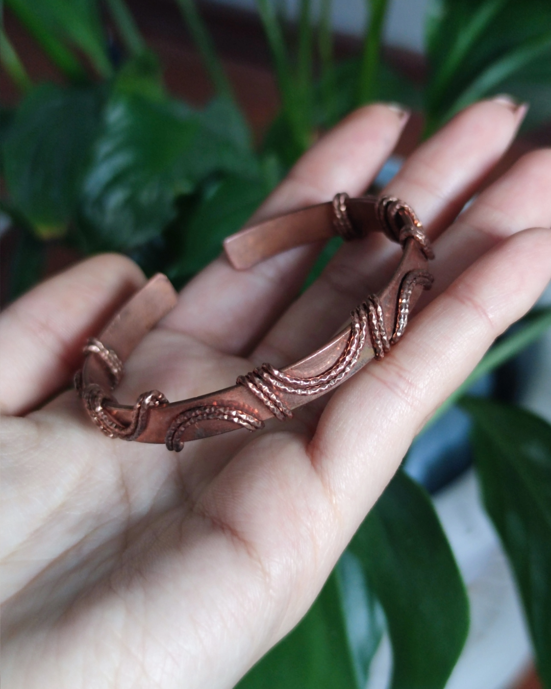 Bold Alignment • Pure Red Copper Bracelet for Energetic Stability