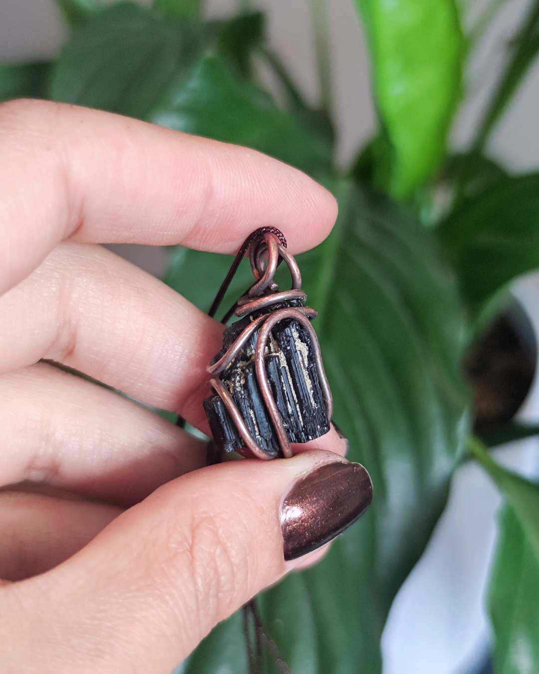 Invest in our Tulipe Noire • Black Tourmaline Necklace for Protection from our wide variety of Adjustable Crystal Jewelry Collection in Lebanon at Sacred!