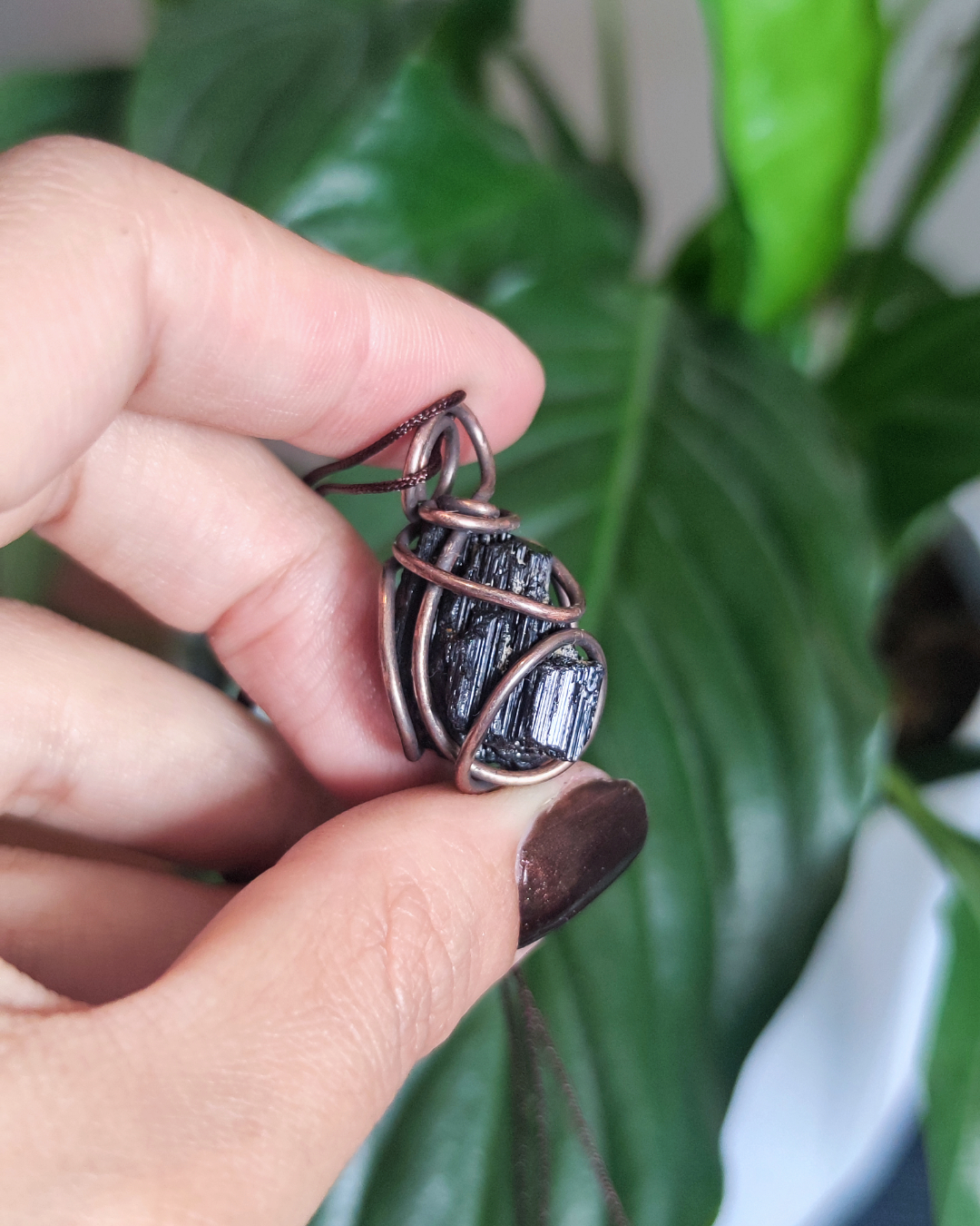 Invest in our Tulipe Noire • Black Tourmaline Necklace for Protection from our wide variety of Adjustable Crystal Jewelry Collection in Lebanon at Sacred!