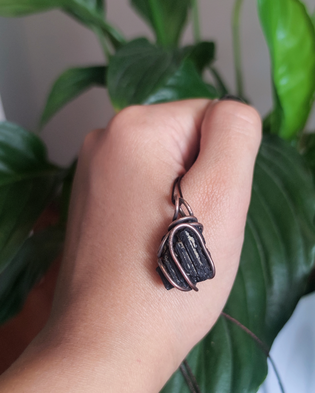 Invest in our Tulipe Noire • Black Tourmaline Necklace for Protection from our wide variety of Adjustable Crystal Jewelry Collection in Lebanon at Sacred!
