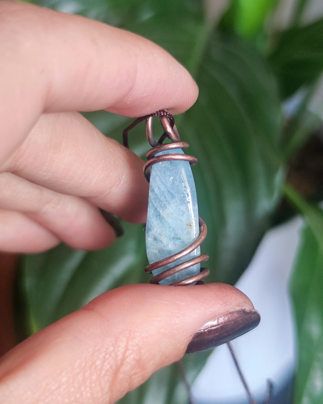 Aqua • Aquamarine Necklace For Peace