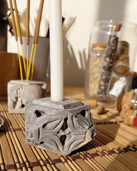 Invest in our Alchemist's Cube • Soapstone Multi-Incense Holder from our Incense Burners Collection in Lebanon at Sacred!