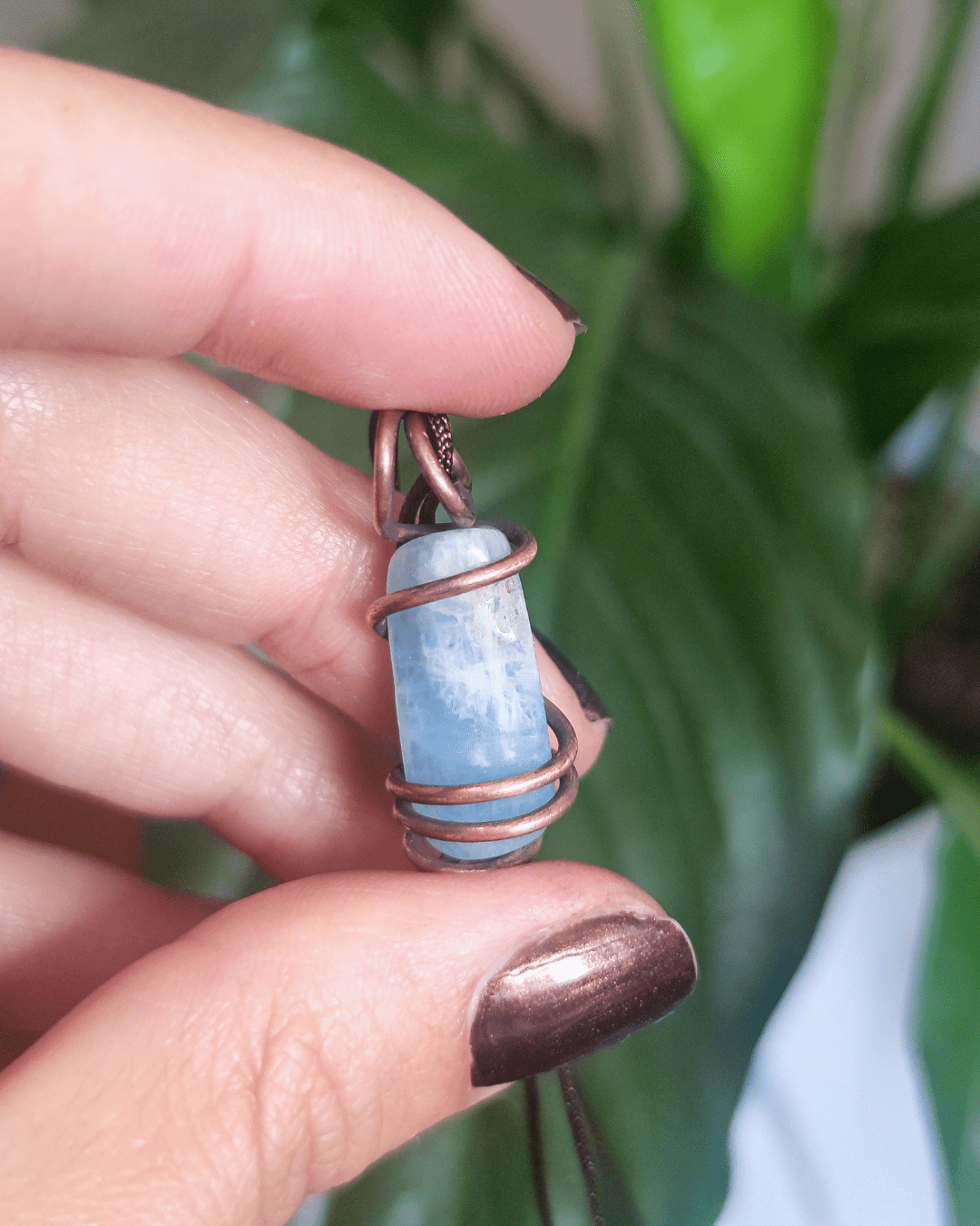 Aqua • Aquamarine Necklace For Peace in Lebanon at Sacred