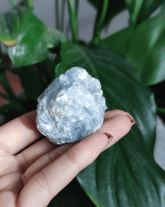 Invest in our Blue Calcite crystal from our genuine Crystal Collection in Lebanon at Sacred!