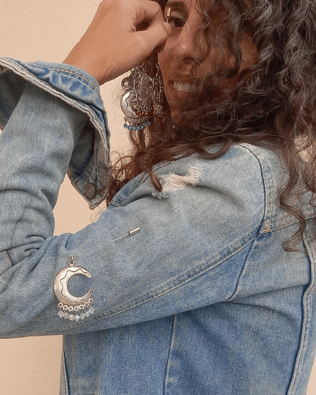 Boho Clothes Pins - Celestial Moon - Sacred