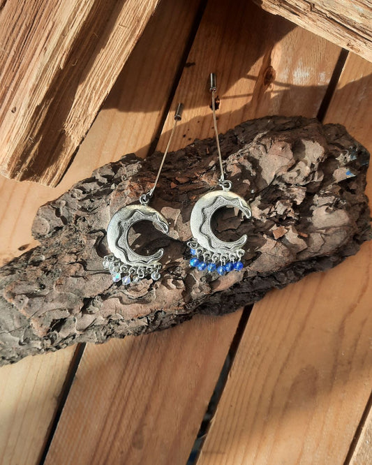 Boho Clothes Pins - Celestial Moon - Sacred