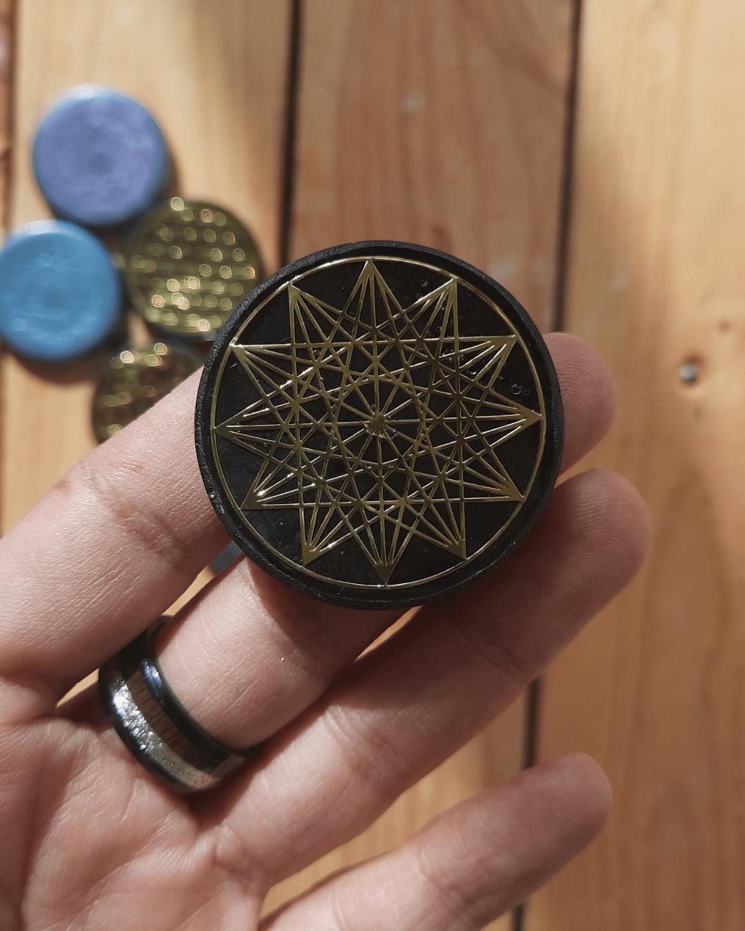 Cellphone Orgonite EMF Shield - Sacred
