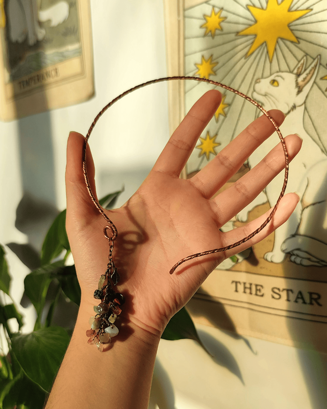 Reach for the Stars with Cosmic Vine. Invest our spectacular multi-crystal choker from our Cleansing Energy Jewelry at Sacred in Lebanon.