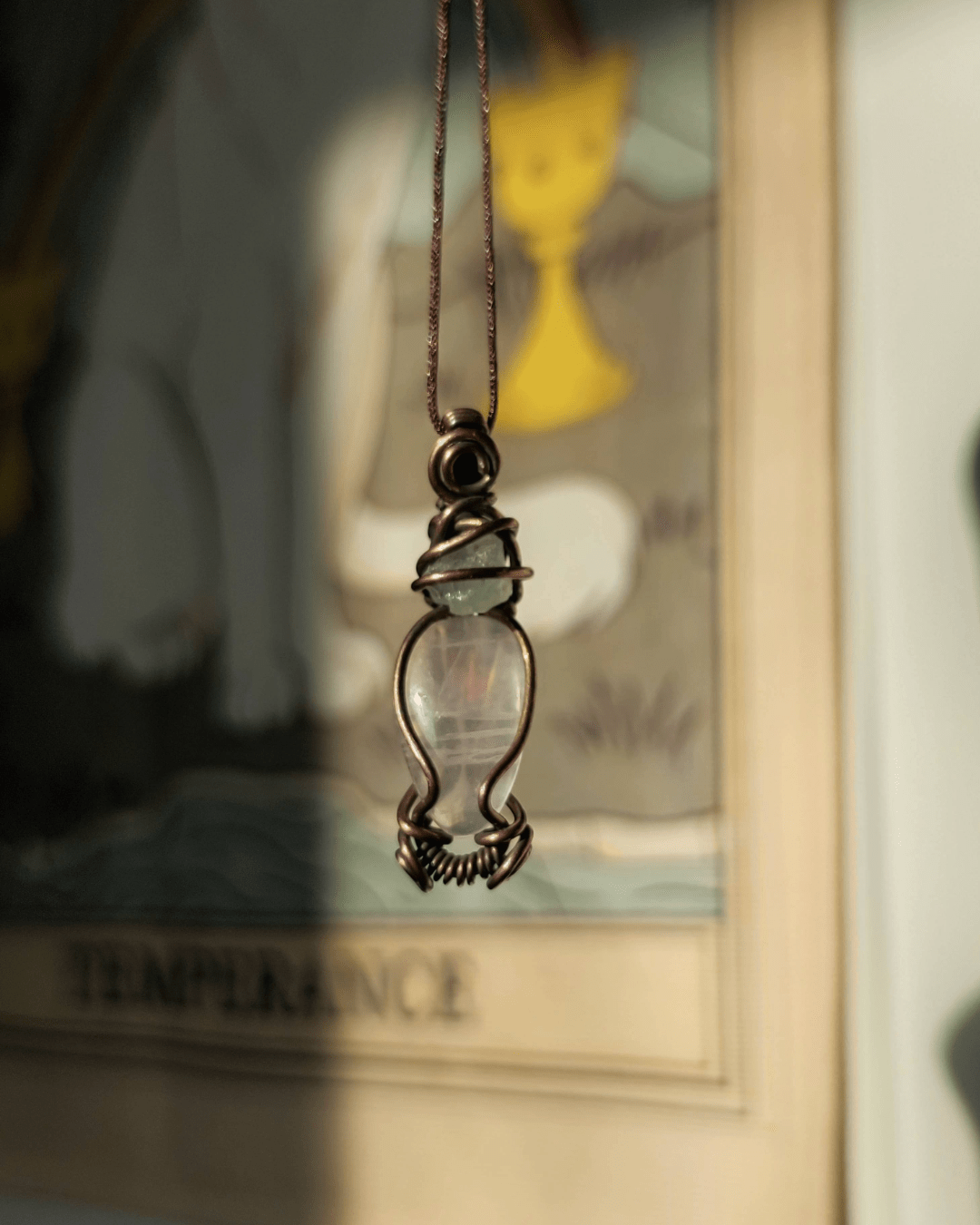 Align your Heart & Voice with Cosmic Waters. Invest in our Aquamarine & Rose Quartz Necklace from our Energy Cleansing Jewelry Collection in Lebanon at Sacred .