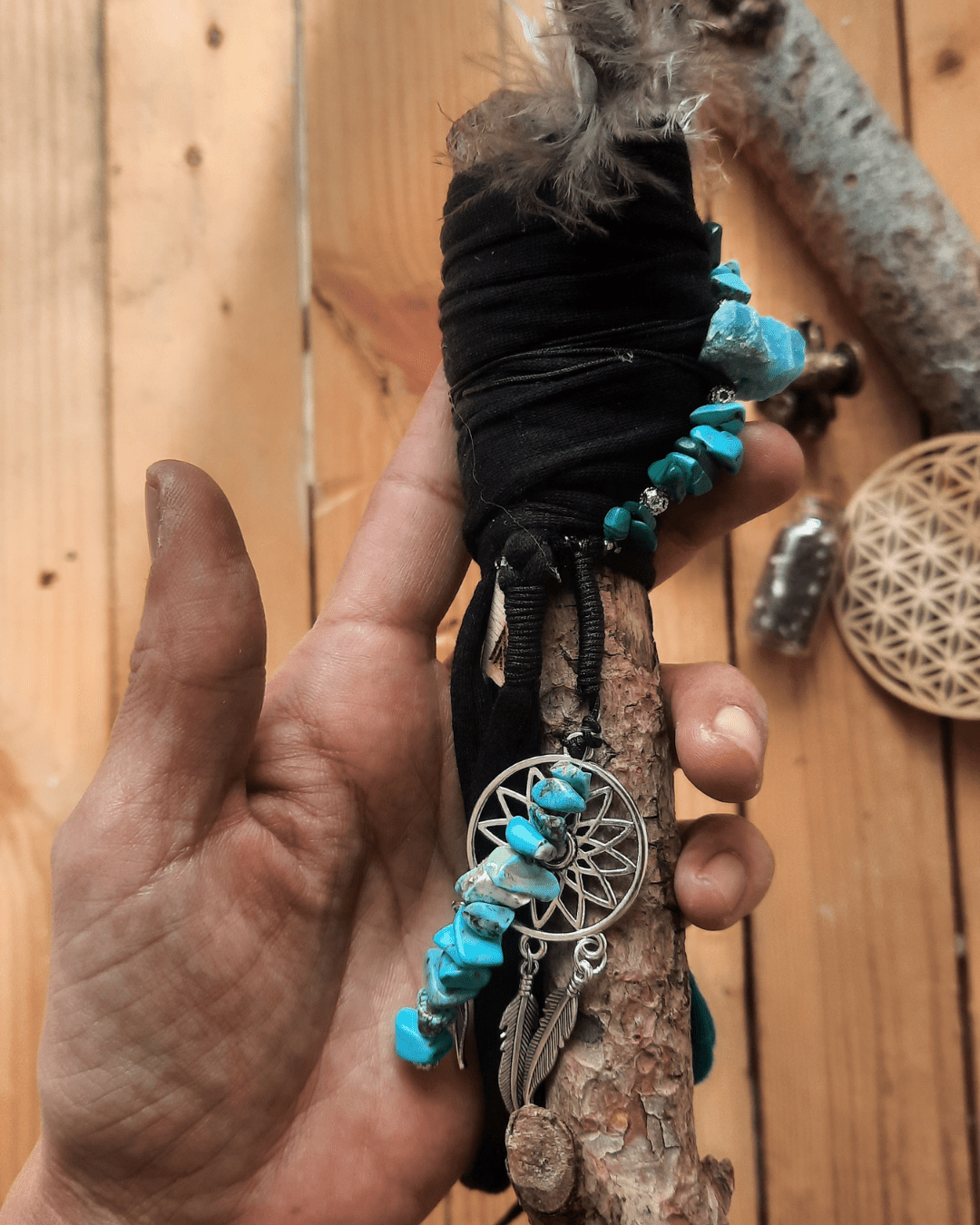 Divine Blue Smudging Wand - Sacred