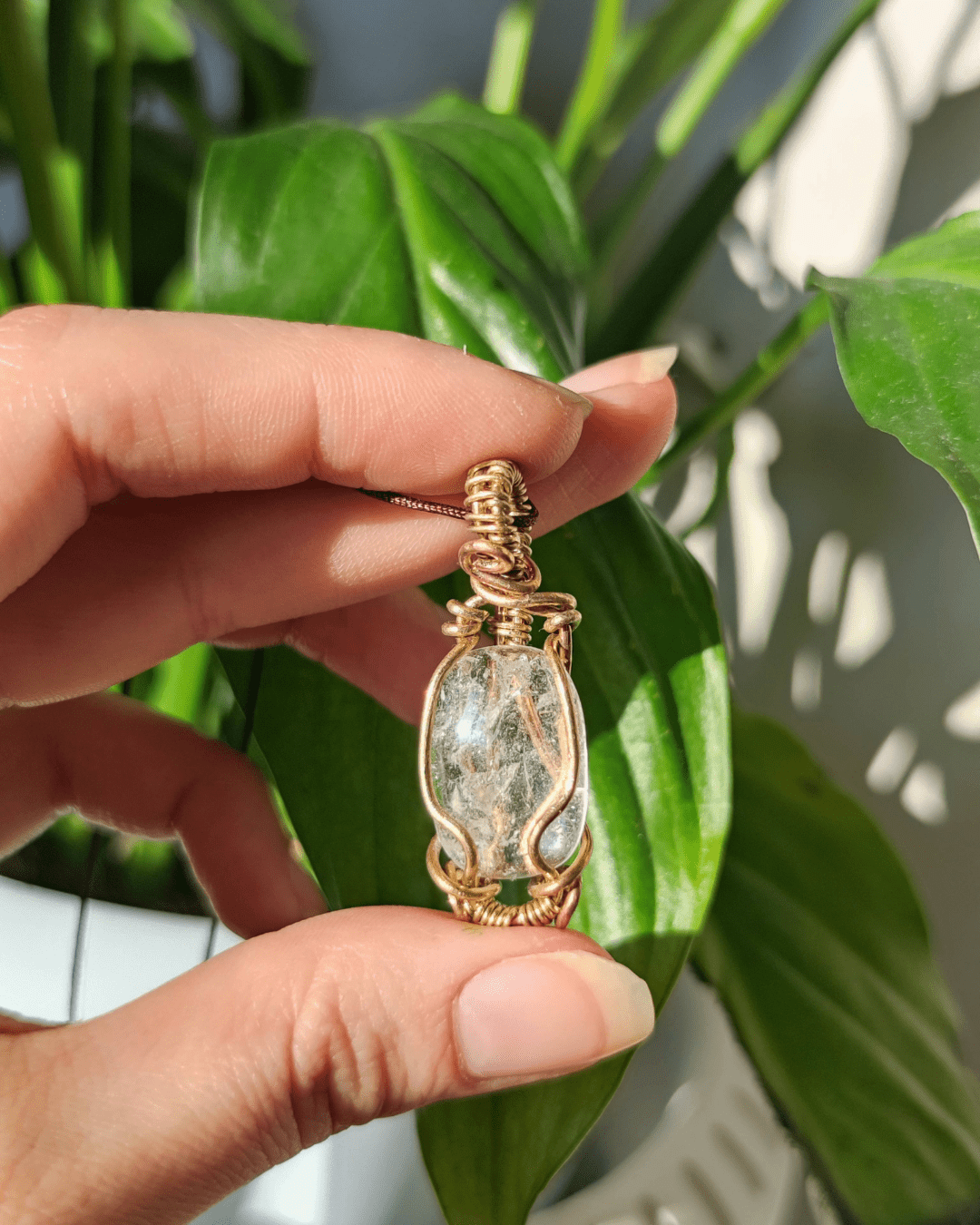 Connect to Higher Consciousness with The Divine. Invest in our Clear Quartz Pendant from our Cleansing Jewelry Collection at Sacred in Lebanon.