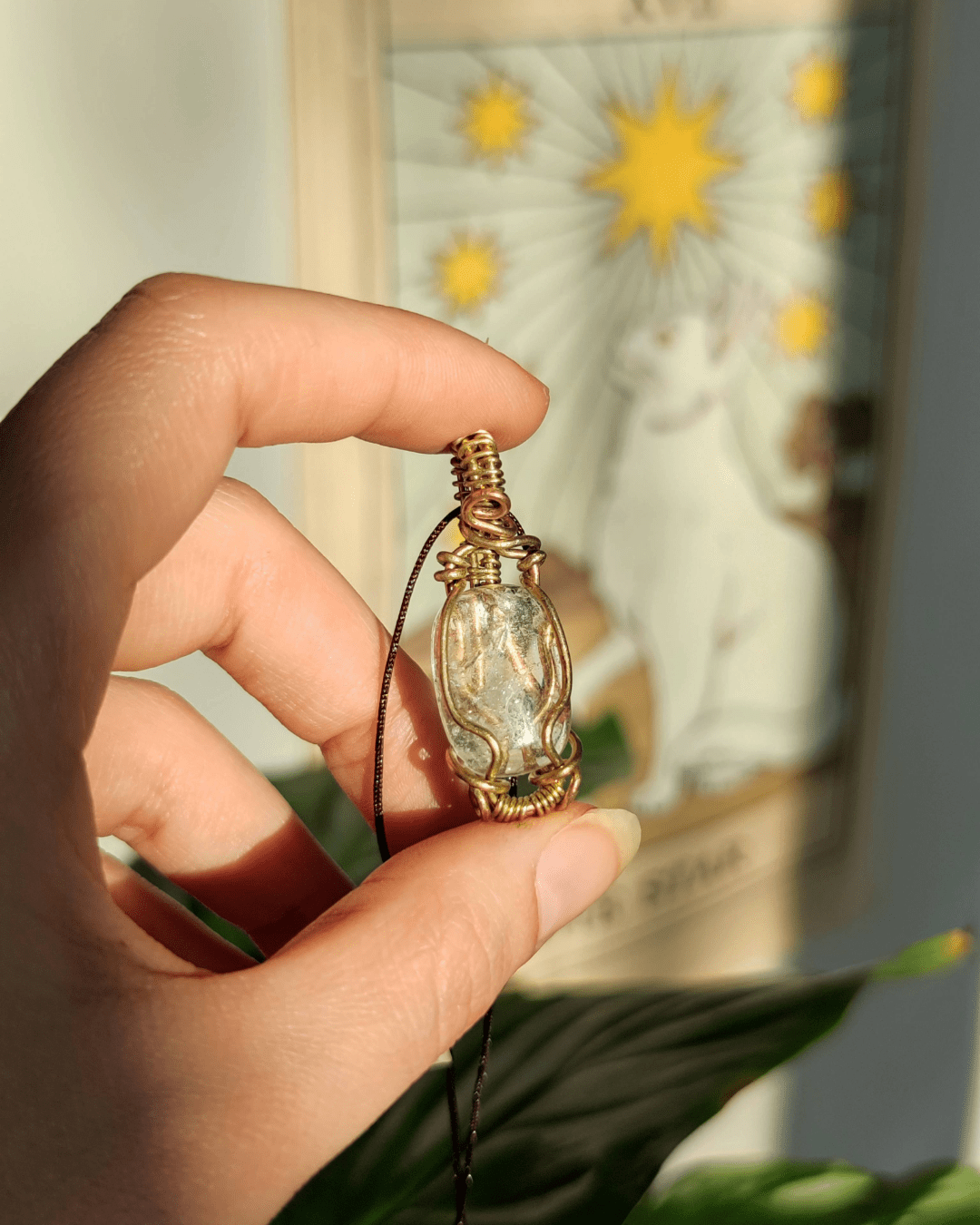 Connect to Higher Consciousness with The Divine. Invest in our Clear Quartz Pendant from our Cleansing Jewelry Collection at Sacred in Lebanon.