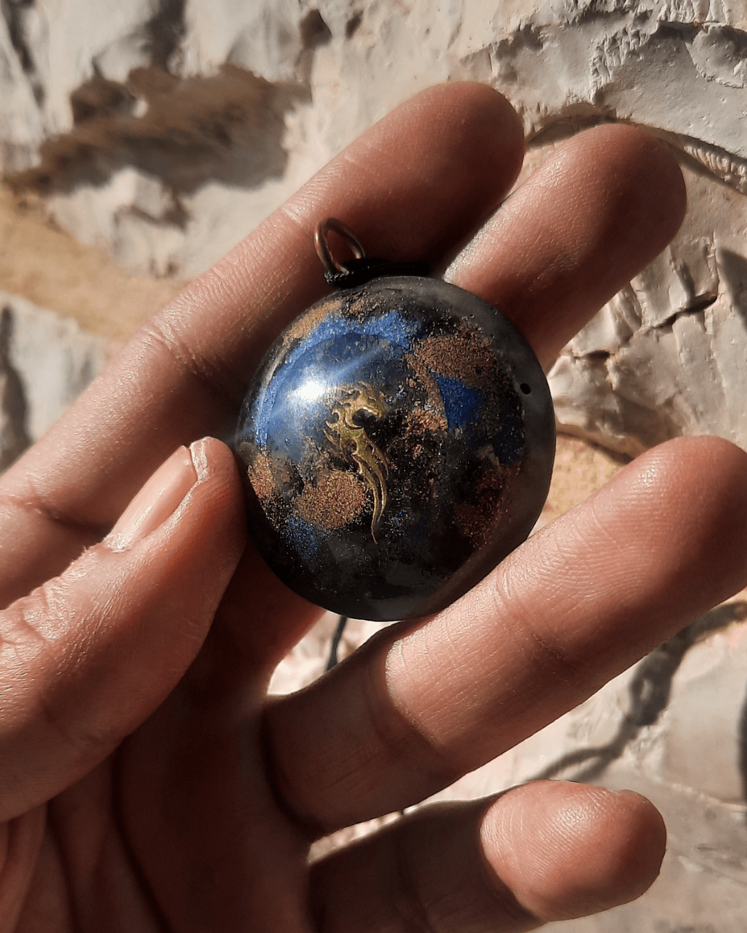 Dragon Phoenix - Double Sided Orgonite Pendant - Sacred