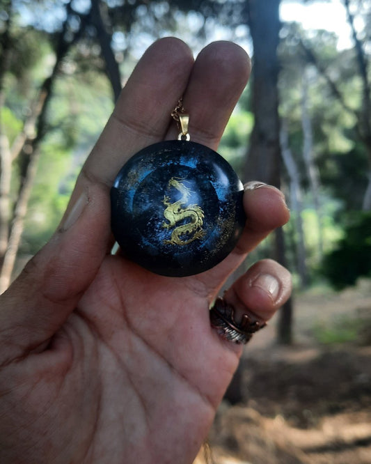 Invest in our Dragon Phoenix - Double Sided Orgonite pendant in Lebanon at Sacred