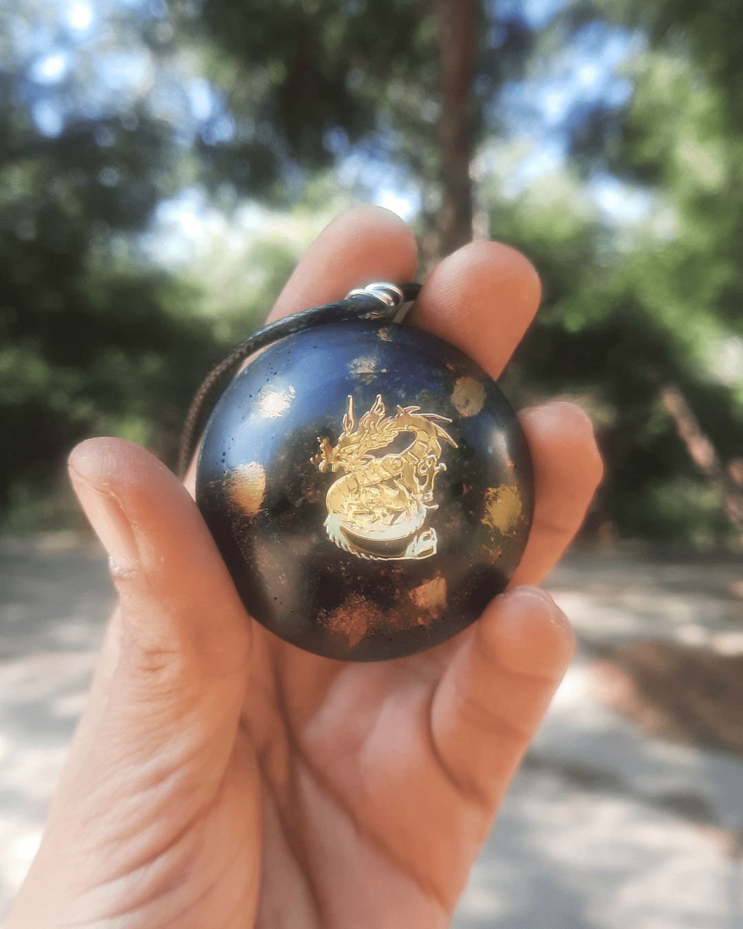 Dragons - Large - Double Sided Orgonite Pendant - Sacred