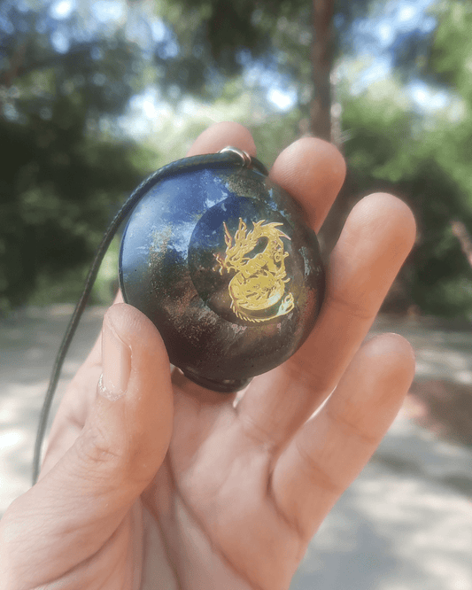 Dragons - Large - Double Sided Orgonite Pendant - Sacred