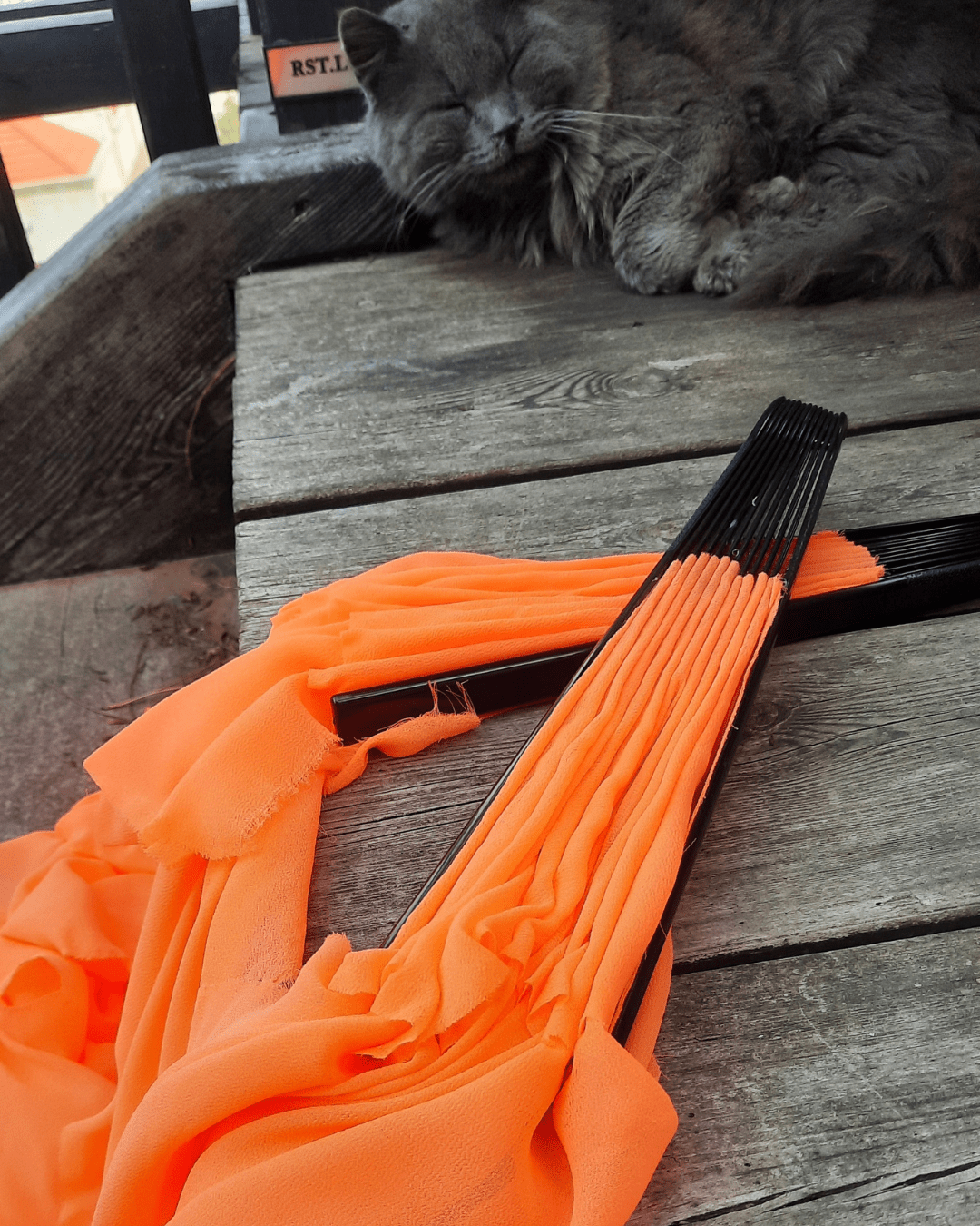 Fluo Orange - Veil Fan - Sacred