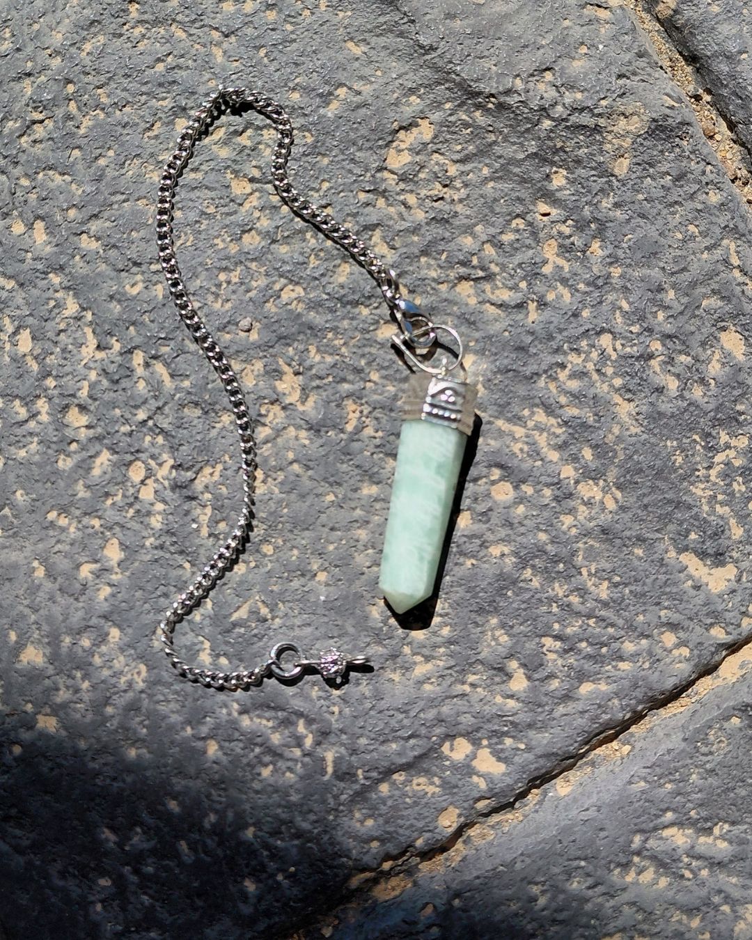 Green Aventurine Pendulum • The Stone of Opportunity in Lebanon at Sacred