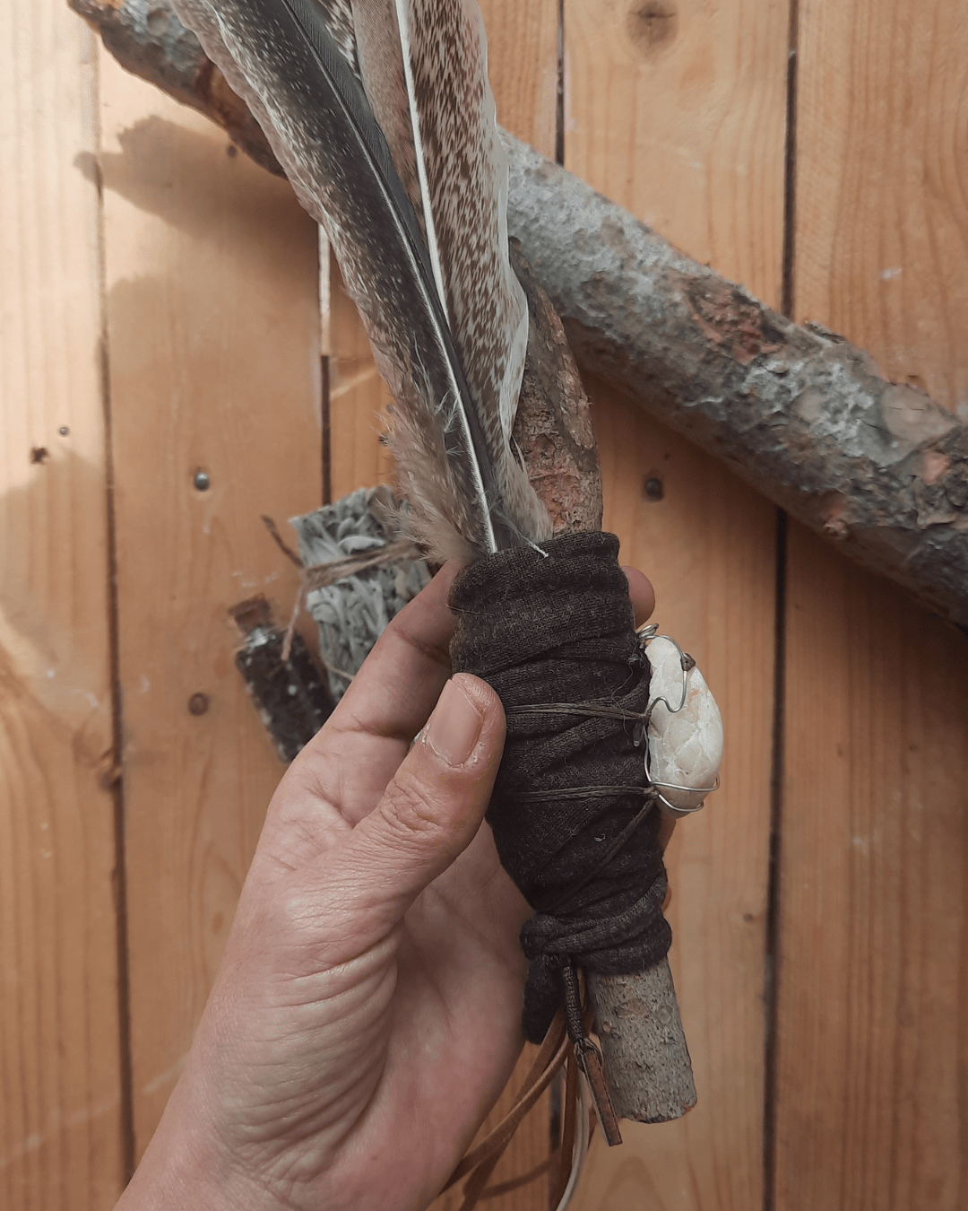 Ivory Smudging Wand - Sacred