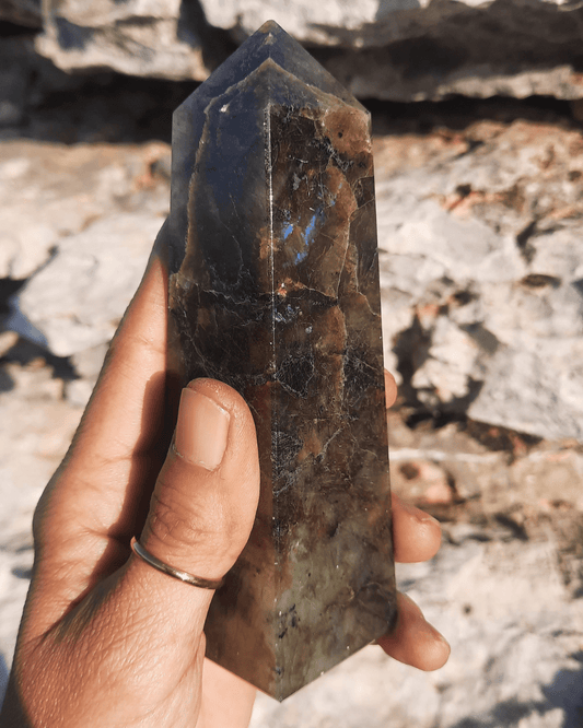 Labradorite Tower - 4 Facets - Sacred
