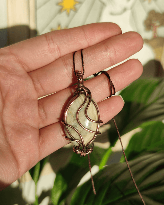 Invite pure optimism & joy with Laughter. Invest in our authentic Crazy Lace Agate Pendant from our Energy Cleansing Jewelry Collection at Sacred in Lebanon.