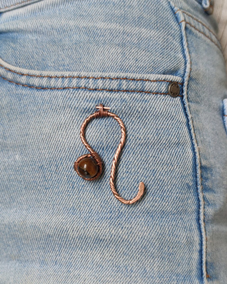 Invest in our Leo • Crystal Pin • Alignment in Style from our Crystal Jewelry Collection in Lebanon at Sacred!