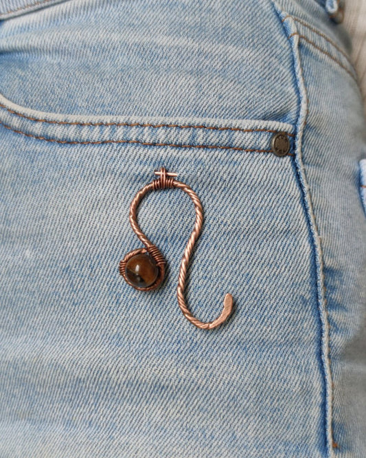 Invest in our Leo • Crystal Pin • Alignment in Style from our Crystal Jewelry Collection in Lebanon at Sacred!