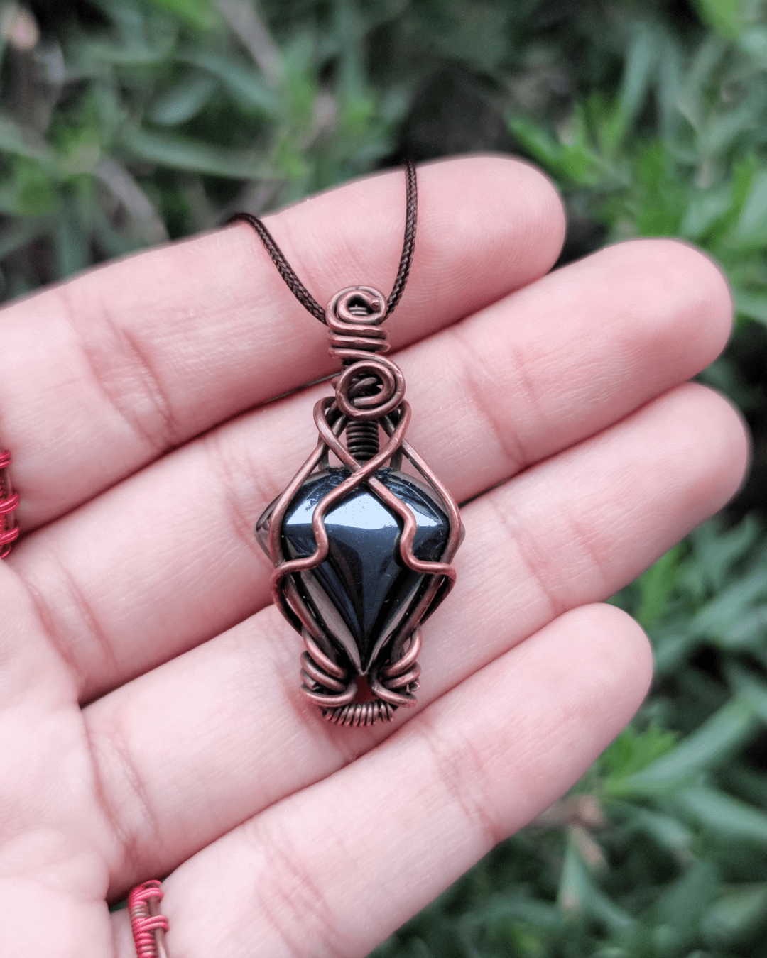 Liquid Metal • Hematite Pendant For Mental Focus in Lebanon at Sacred