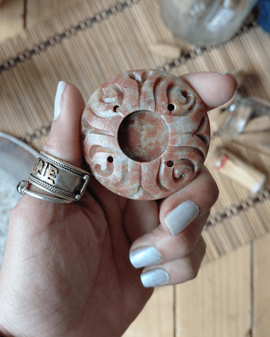 Invest in our Lotus Disc • Soapstone Incense Holder from our Incense Burners Collection in Lebanon at Sacred!