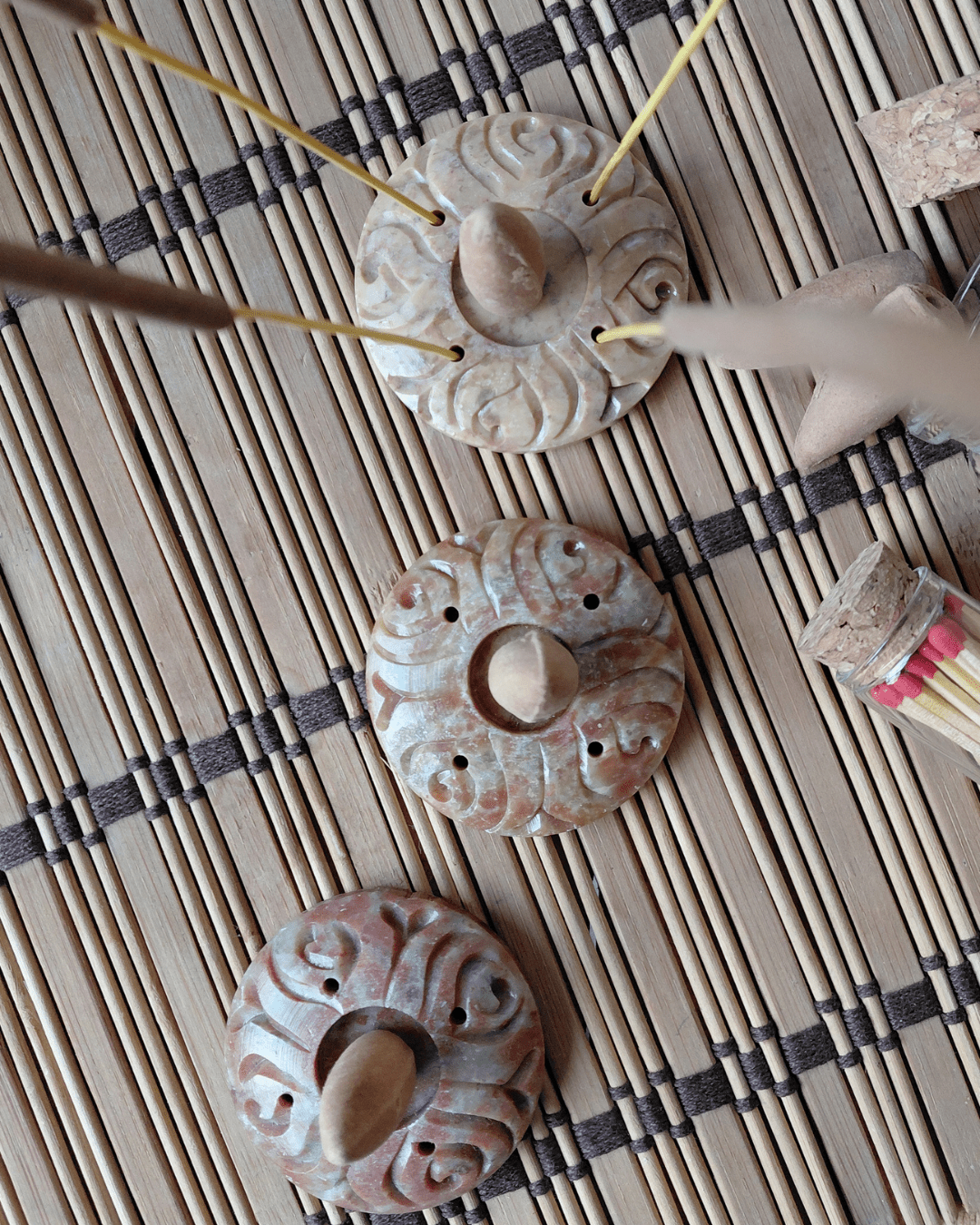 Invest in our Lotus Disc • Soapstone Incense Holder from our Incense Burners Collection in Lebanon at Sacred!