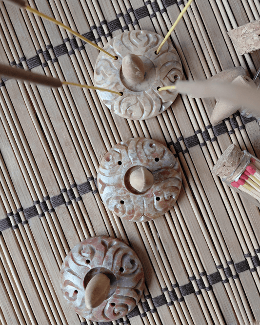 Invest in our Lotus Disc • Soapstone Incense Holder from our Incense Burners Collection in Lebanon at Sacred!