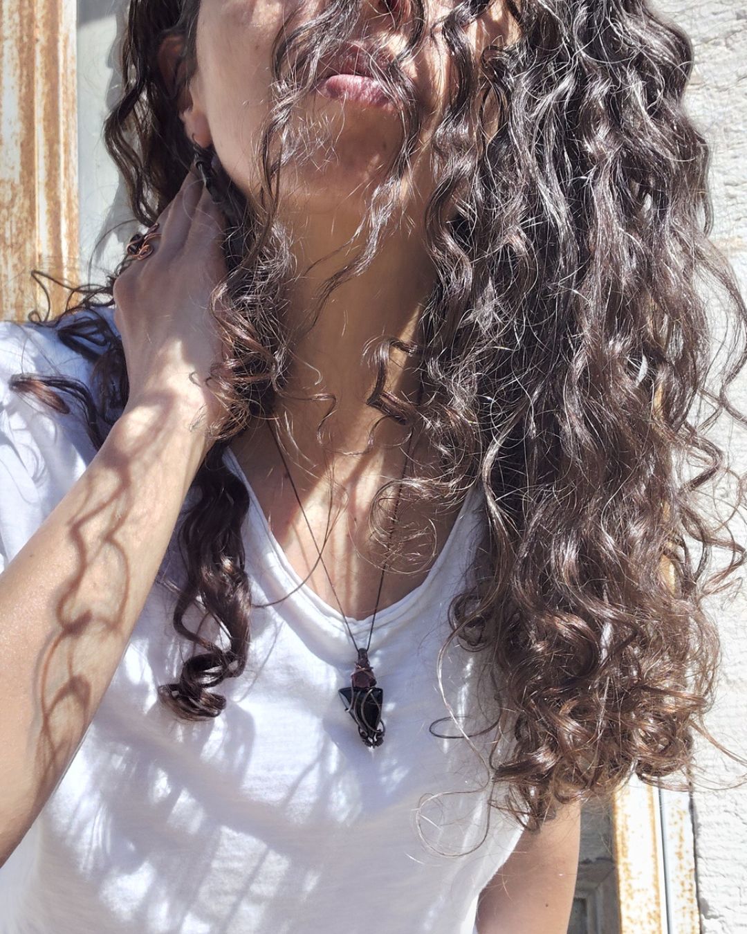 Awaken your fire with Magma. Invest in our Black Agate & Ruby Pendant from our handcrafted Copper Pendant Collection in Lebanon at Sacred!