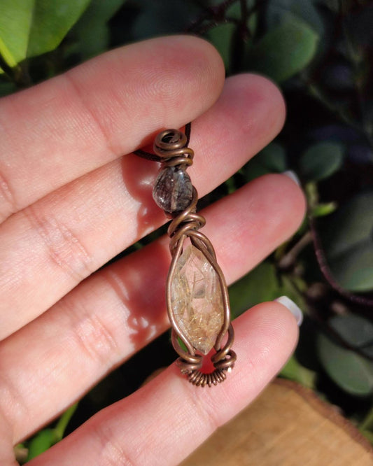 Invest in our Meteor Shower • Mixed Quartz Necklace from our Crystal Jewelry Collection in Lebanon at Sacred!