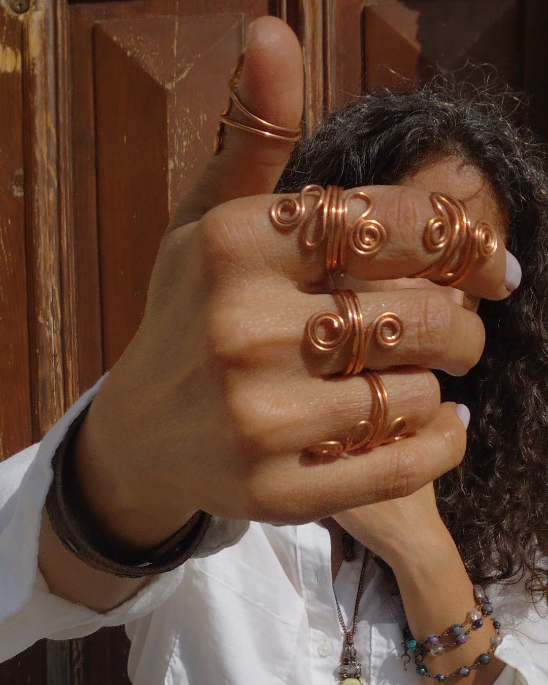 Balance your Biofield with New Wave! Invest in our Pure Copper Spiral Rings from our Copper Jewelry for Healthy Bio-Energetic Flow in Lebanon at Sacred!