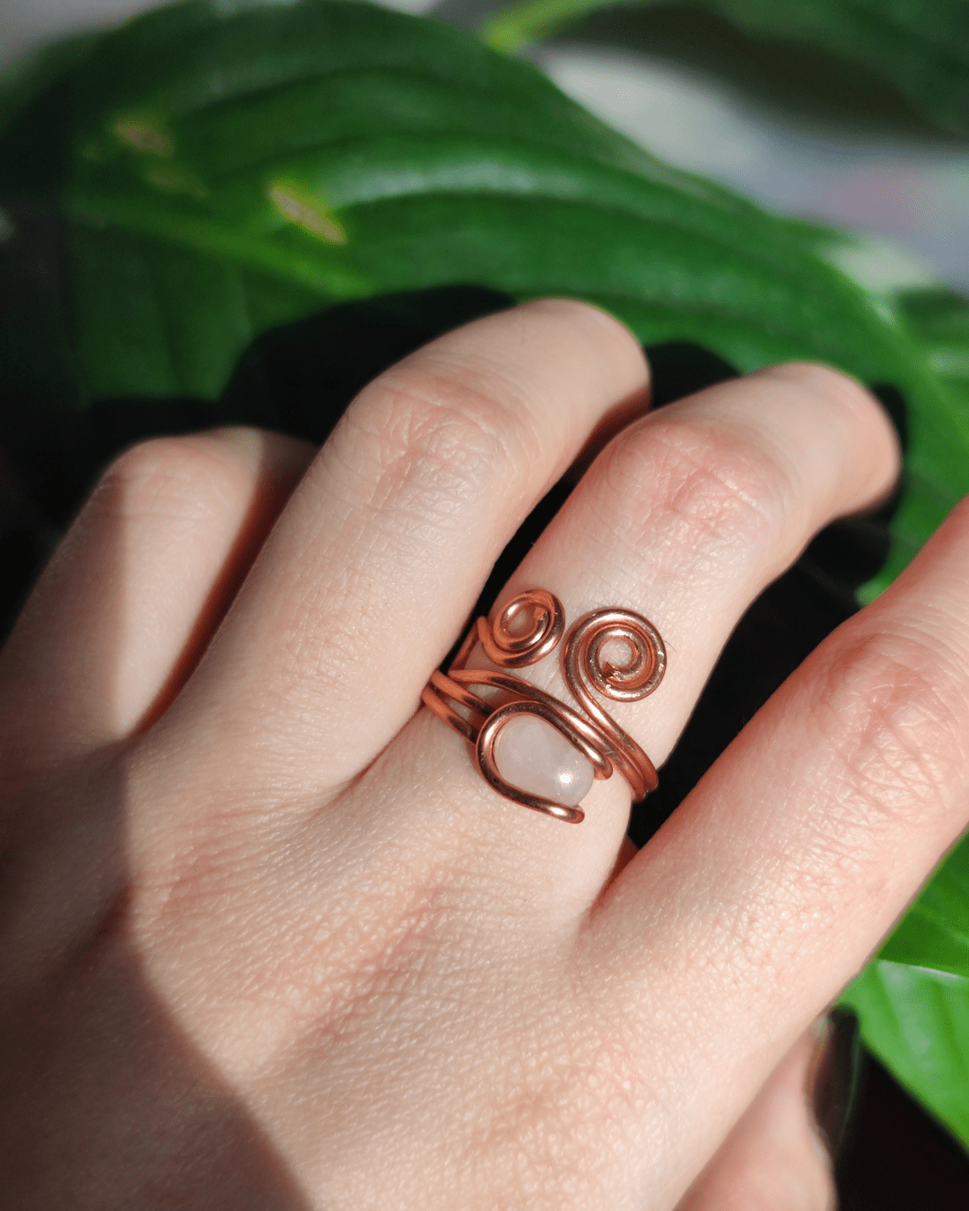 Tune into Ancient Power with New Wave! Invest in our Wire-Wrapped Crystal Rings from our Energy Cleansing Jewelry Collection in Lebanon at Sacred.
