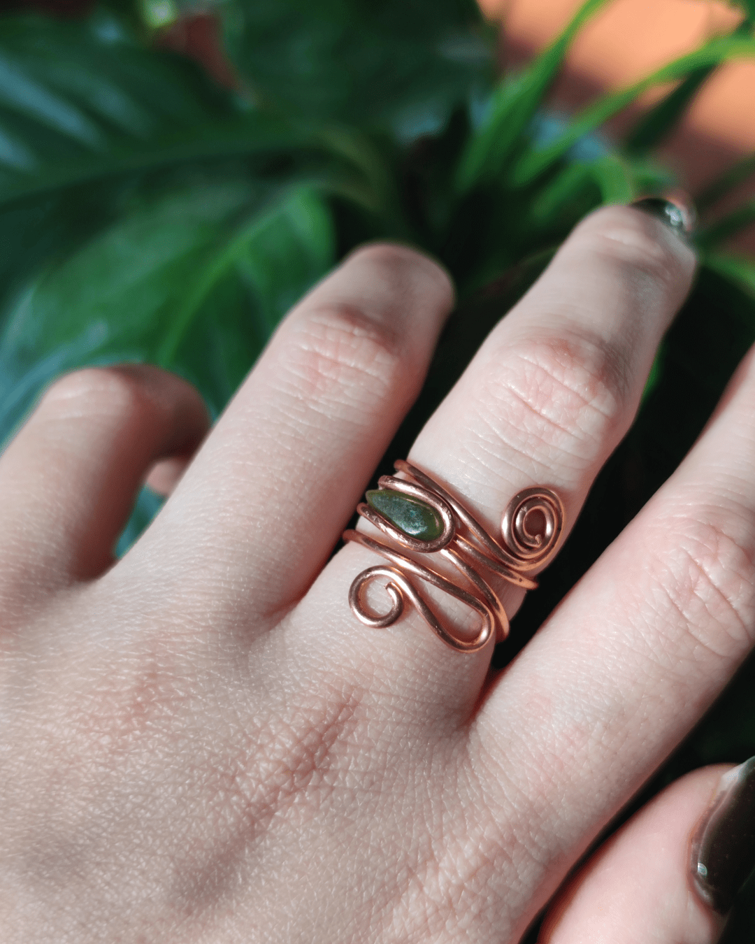 Tune into Ancient Power with New Wave! Invest in our Wire-Wrapped Crystal Rings from our Energy Cleansing Jewelry Collection in Lebanon at Sacred.