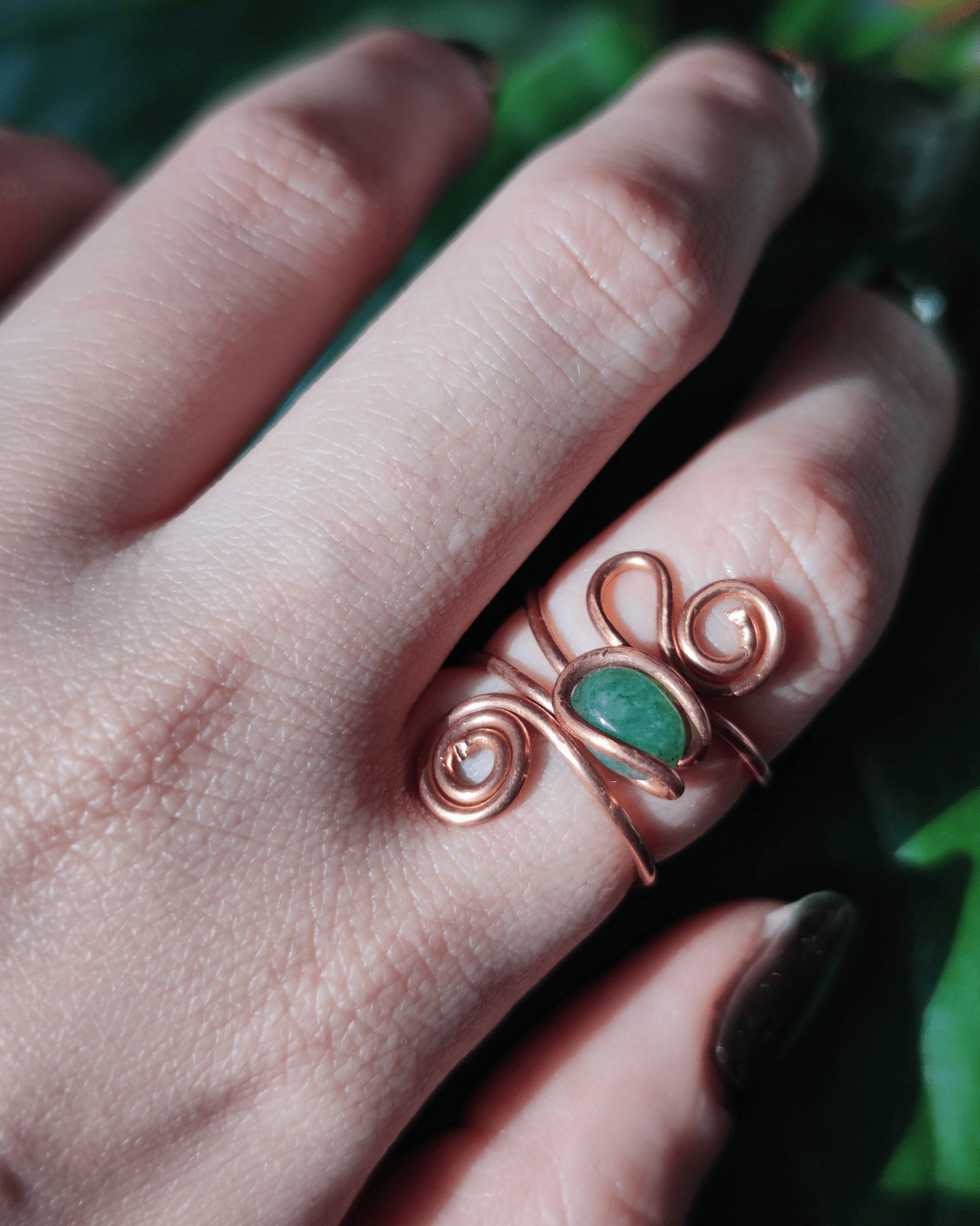 Tune into Ancient Power with New Wave! Invest in our Wire-Wrapped Crystal Rings from our Energy Cleansing Jewelry Collection in Lebanon at Sacred.