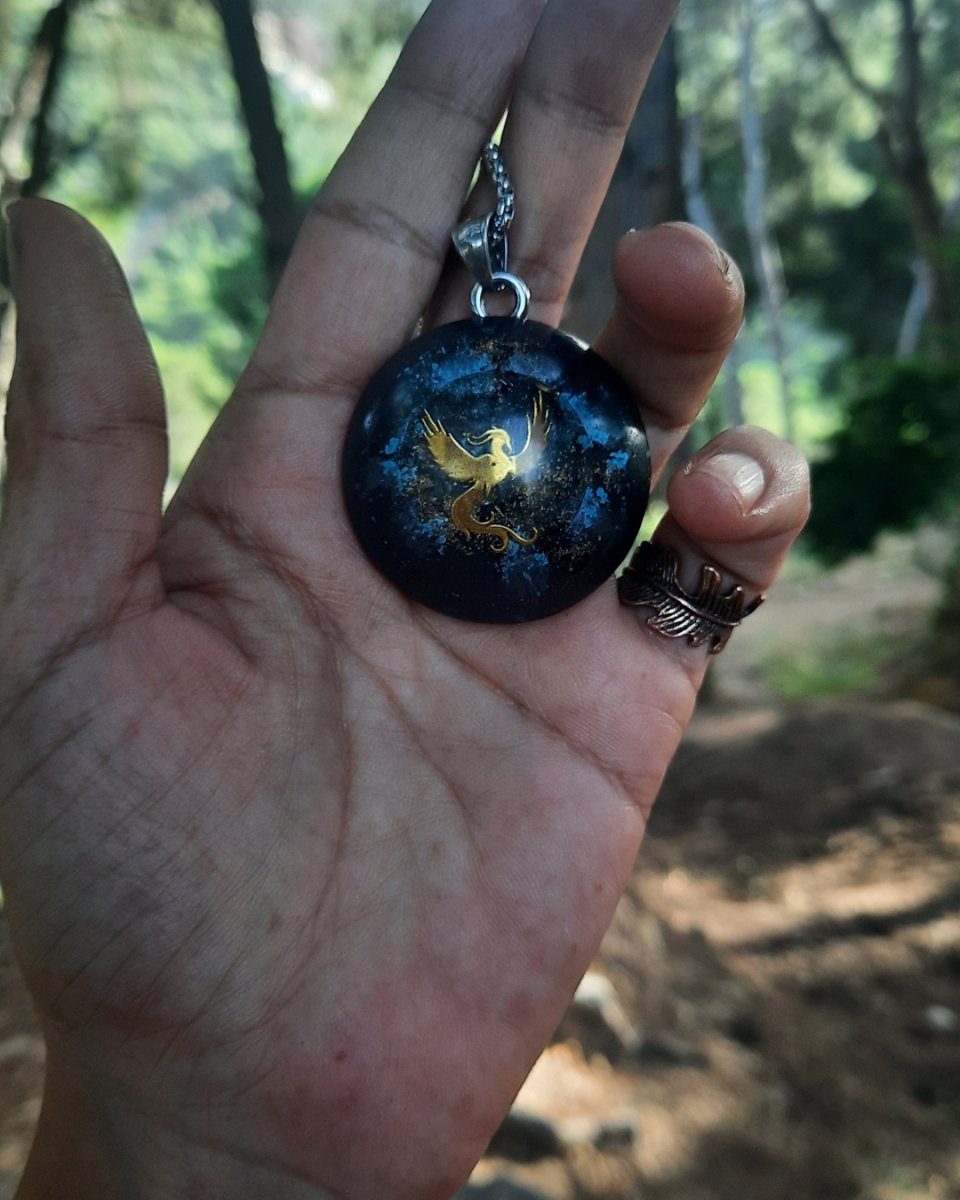 Invest in our Phoenix and Wolf - Orgonite Pendant in Lebanon at Sacred