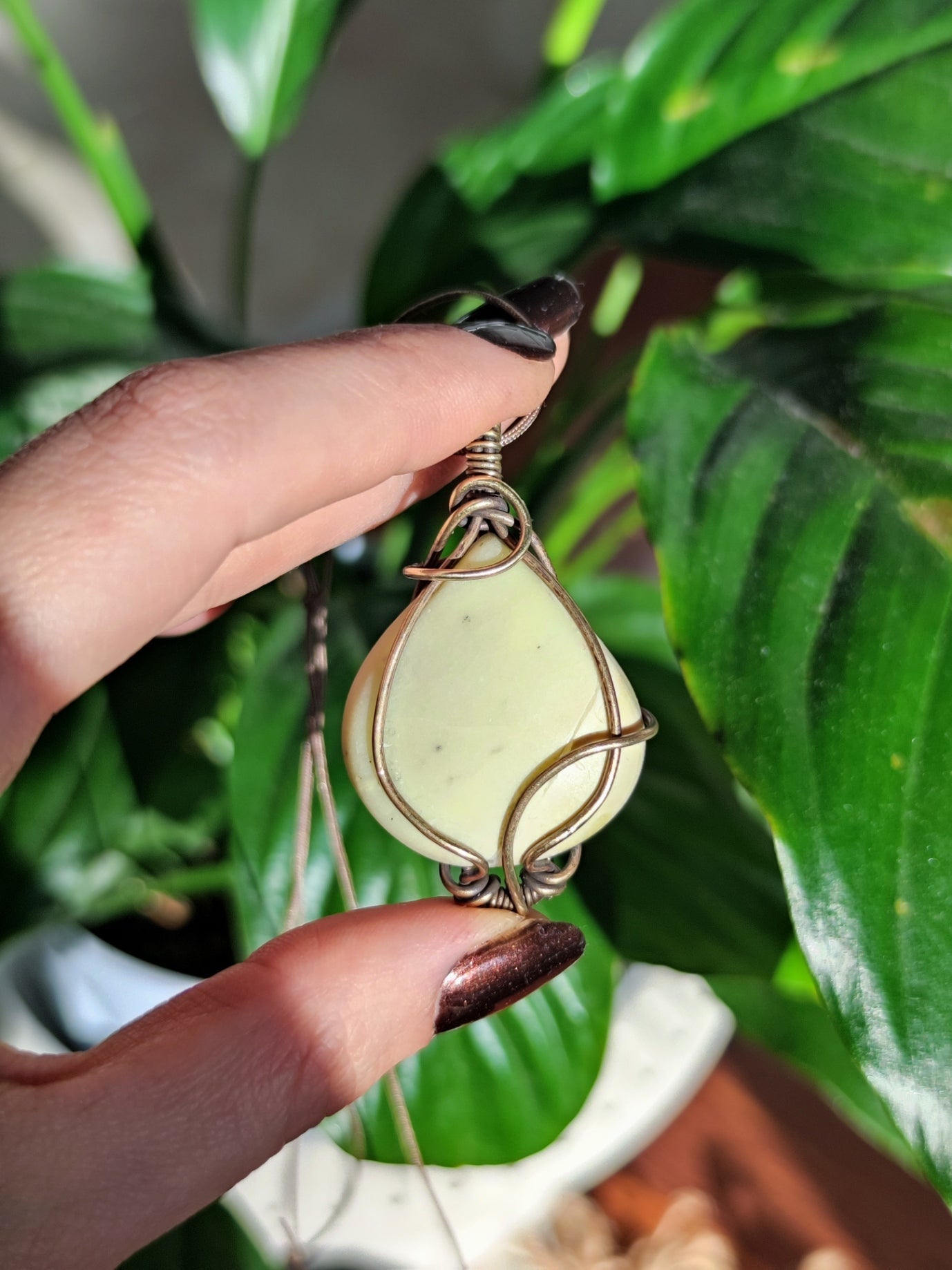 Step into your Highest Potential with Primordia. Invest in our Serpentine Necklace from our Energy Cleansing Jewelry Collection at Sacred in Lebanon!
