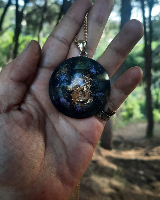 Invest in our Purple Dragon and Wolf - Orgonite pendant in Lebanon at Sacred