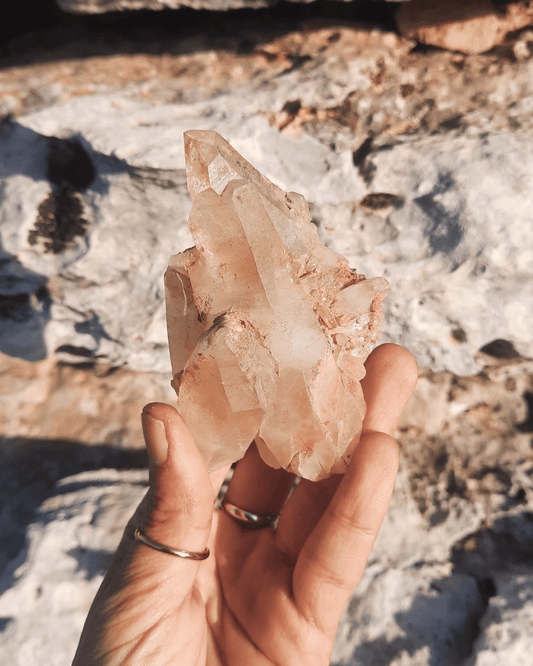 Red Phantom Quartz with Hematite - Sacred